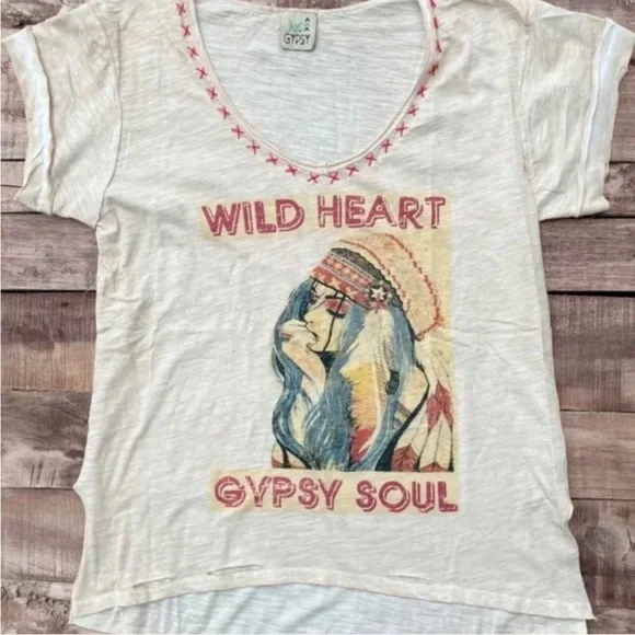 Jaded Gypsy Embroidered T-Shirt - Picture 3 of 5